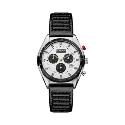 Men's silver dial QA strap watch bb025whbk